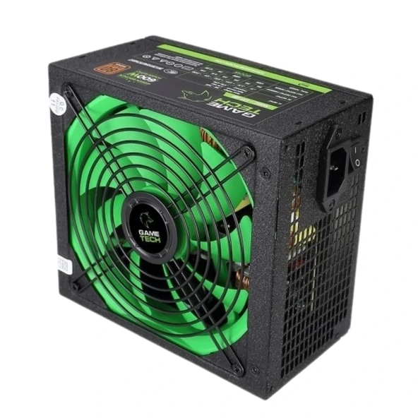 Gametech GTP-600 600W 80 Plus Green Bronze Power Supply - Resim 3