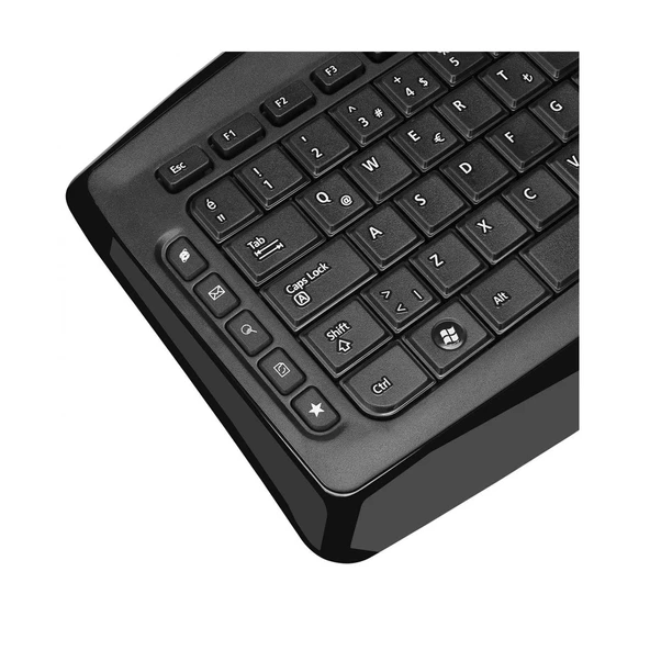 Everest KB-920 Siyah USB Full Boy Q Ofis 14 Multimedia Tuşlu Klavye - 7