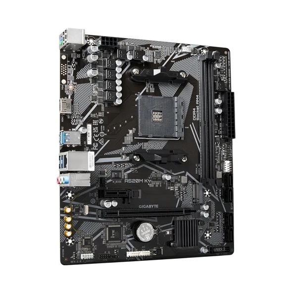 Gigabyte A520M-K V2 DDR4 5100MHz PCI-E Gen3 M.2 US - 4