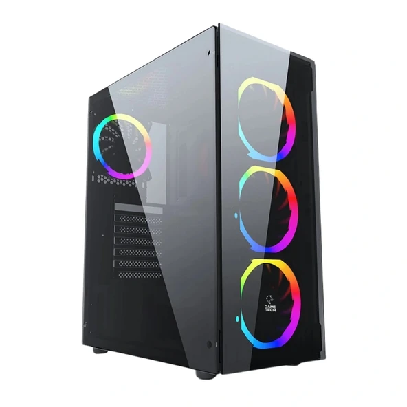 Gametech Ares Rainbow 4X120MM Fan Oyuncu (Gaming) Kasası ürün görseli 1