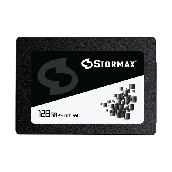 Stormax 128 GB SSD 2 5" Sata3 550-530MB/s Black SERI-SMX-SSD30BLCK/128G SSD Disk