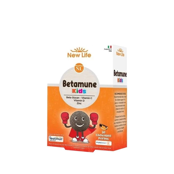 New Life Betamune Kids 30 Çiğneme Tablet