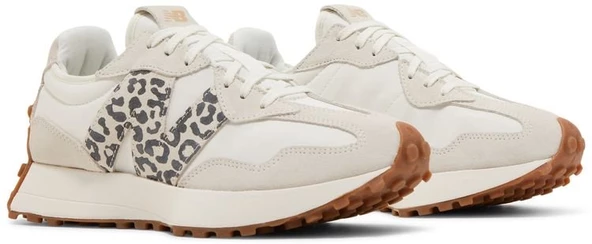 PTTAVM: New Balance 327 Sea Salt Leopard Pantera Womens Spor Ayakkabı