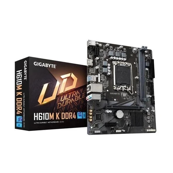 Gigabyte H610M-K Rev.1.0 2xddr4 M.2 HDMI 12-13.nesil LGA1700 Soket, Anakart ürün görseli 1