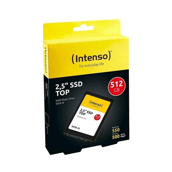 Intenso 3812450 TOP 512GB 520MB/-500MB/s 2.5" Sata 3 SSD