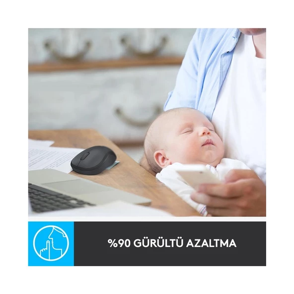 Logitech M221 Kablosuz Mouse Beyaz 910-006511 - 2