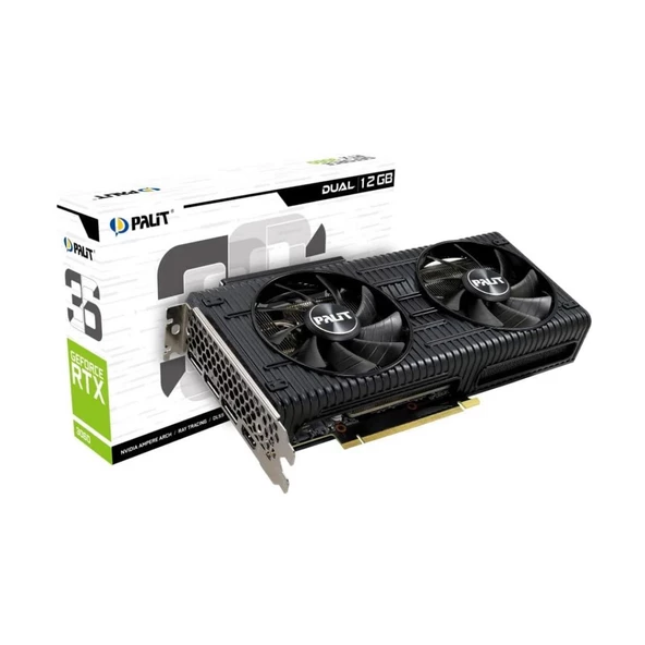 Palit Geforce RTX3060 Dual LHR 12GB 192BIT Gddr6 (DX12) Pcı-E 4.0 Ekran Kartı (NE63060019K9-190AD)