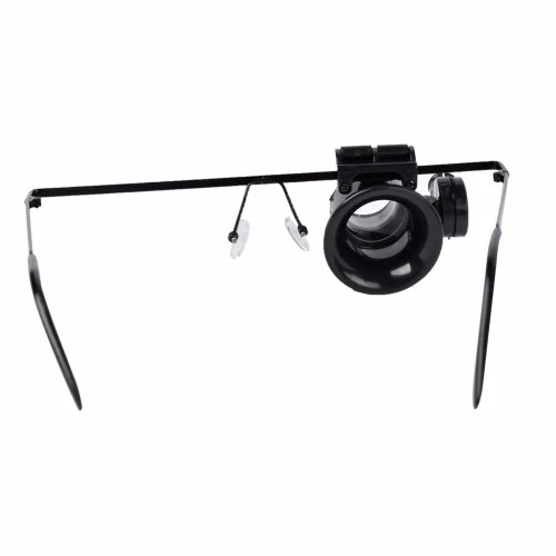 Gözlük Model 20x16mm Optik Lens Led Işık Monoküler Büyüteç - 2