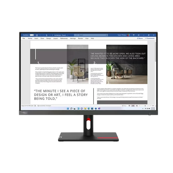 Lenovo Thinkvision S27I-30 63DFKAT4TK IPS 100 Hz 4ms HDMI VGA 27'' Monitör