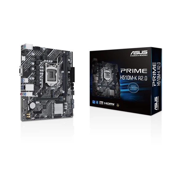 Asus Prıme H510M-K R2.0 Intel H470 Lga1200 DDR4 3200 Hdmı Vga M2 Usb3.2 Matx (Prıme H510M-K R2.0) Anakart