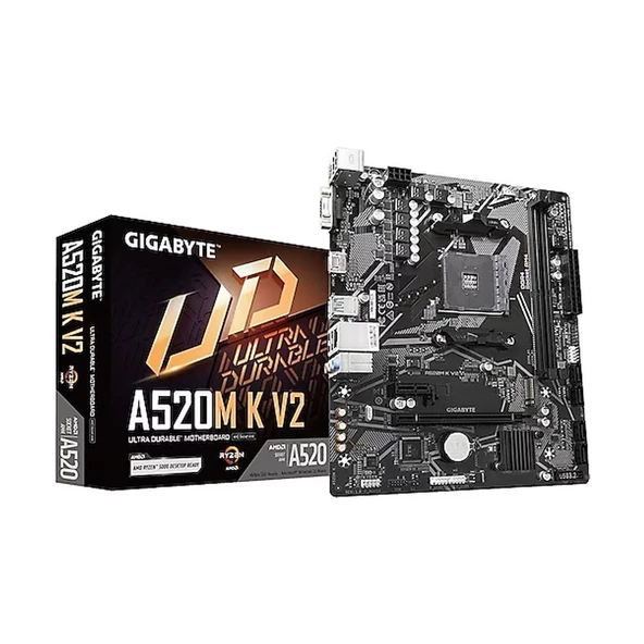 Gigabyte A520M-K V2 DDR4 5100MHz PCI-E Gen3 M.2 US