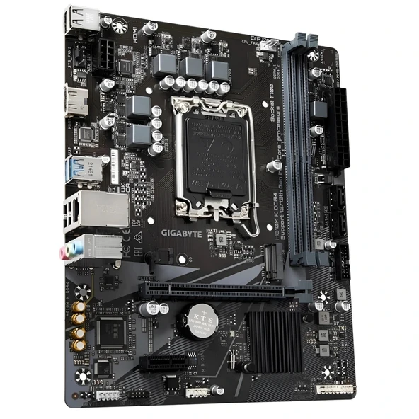 Gigabyte H610M-K Rev.1.0 2xddr4 M.2 HDMI 12-13.nesil LGA1700 Soket, Anakart - Resim 3