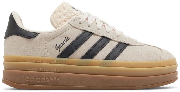 Adidas Gazelle Bold Beige Black Womens Spor Ayakkabı