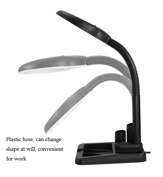 Esnek 5x /10x,40 Led Işıklı Büyüteç ,lamba  Büyüteç Okuma, Çalışma Lehim Masa Lambası A808 - 5