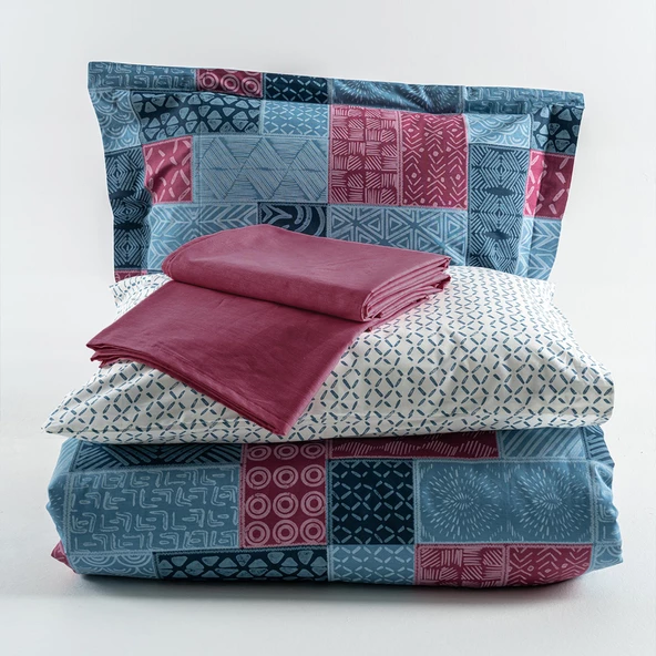 Soley | Cover | %100 Pamuk Çift Kişilik Nevresim Takımı - 3