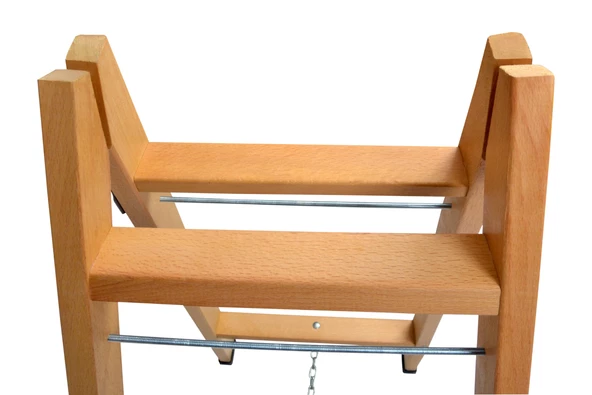 BUSE 3 BASAMAKLI A TİPİ KATLANIR GÜRGEN AHŞAP MERDİVEN 110CM - 5