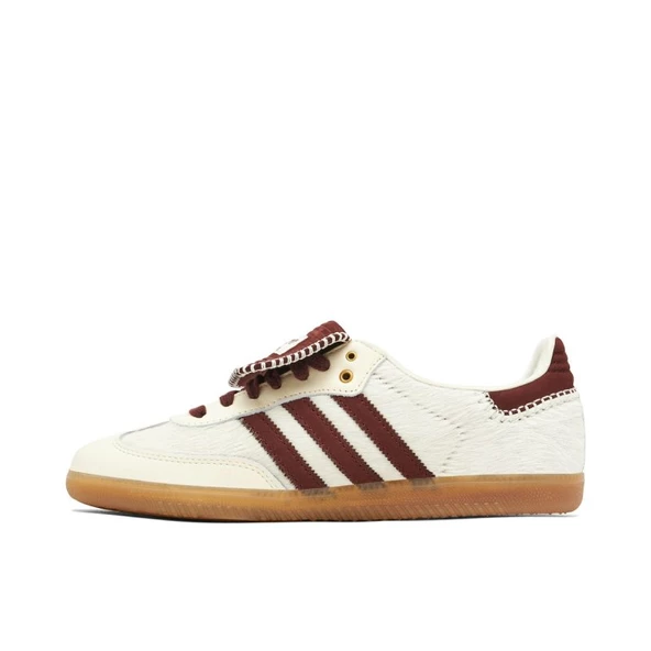 Adidas Samba x Wales Bonner White Burgundy Spor Ayakkabı