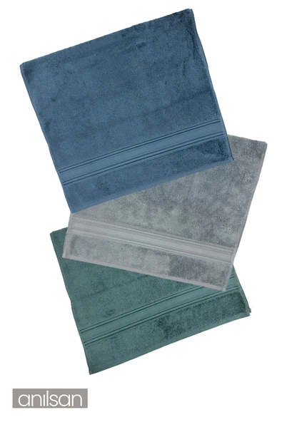 3'lü El Havlusu Seti %100 Pamuk- 50x90 Cm, %100 Pamuk, Spa Ve Otel Havlusu, Günlük Kullanıma Uygunsu, Günlük Kullanıma Uygun - Resim 3