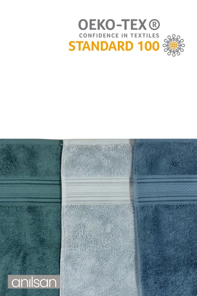 3'lü El Havlusu Seti %100 Pamuk- 50x90 Cm, %100 Pamuk, Spa Ve Otel Havlusu, Günlük Kullanıma Uygunsu, Günlük Kullanıma Uygun - Resim 2