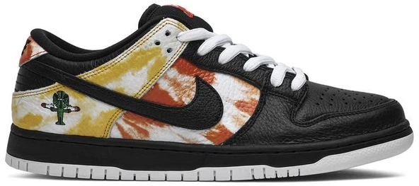 Nike SB Dunk Raygun Black Tie-Dye Spor Ayakkabı