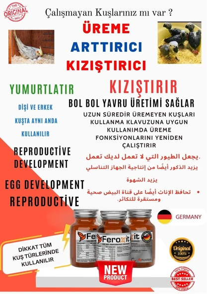 FEROXİT PAPAĞAN Kızıştırıcı ve Üreme Arttırıcı Mix