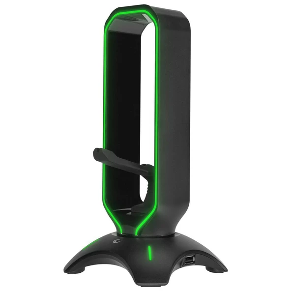 Rampage RM-H66 GUARD Siyah RGB Işıklı 2*Usb Port Kulaklık İçin Stand - 2