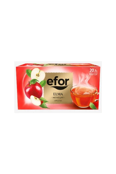 Efor Elma Bardak Poşet Bitki ve Meyve Çayı 20'li