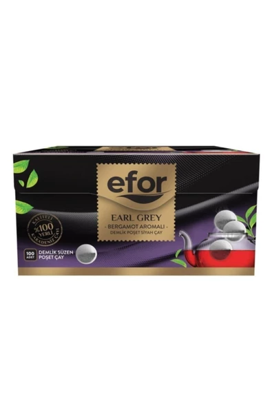 Efor Earl Grey Demlik Poşet Siyah Çay - 100'lü - 2