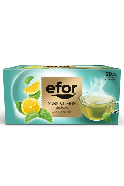 Efor Nane Limon Pardak Poşet Bitki ve Meyve Çayı - 20'li