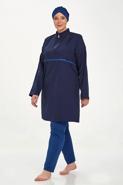 Adasea Büyük Beden Jileli Tam Kapalı Tesettür Mayo 1427 - Resim 6