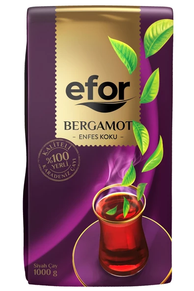 Efor Bergamot Aromalı Dökme Siyah Çay - 1.000gr (1 Kg) - 2