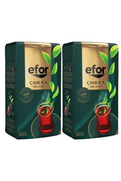 EFOR ÇAY Efor Çamlıca Siyah Dökme Çay 1.000gr X 2 Adet - 2