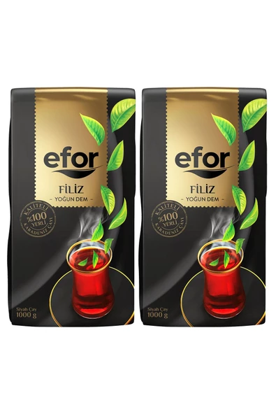Efor Filiz Çay 1 Kg 2li Set - Dökme Filiz Siyah Çay - 2