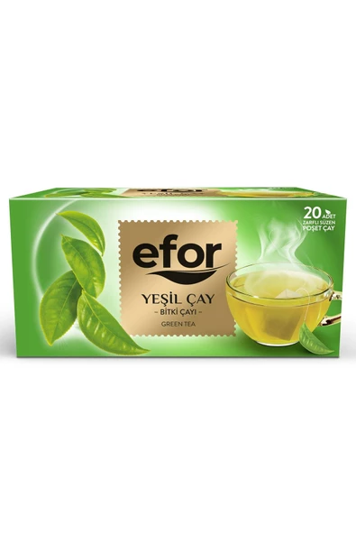 Efor Sade Yeşil Bardak Poşet Yeşil Çay - 20'li