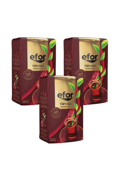 Efor Tiryaki Çay 1 Kg X 3 Adet