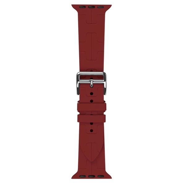 Apple Watch 10 46mm KRD-92 Hermes Silikon Kordon - 3
