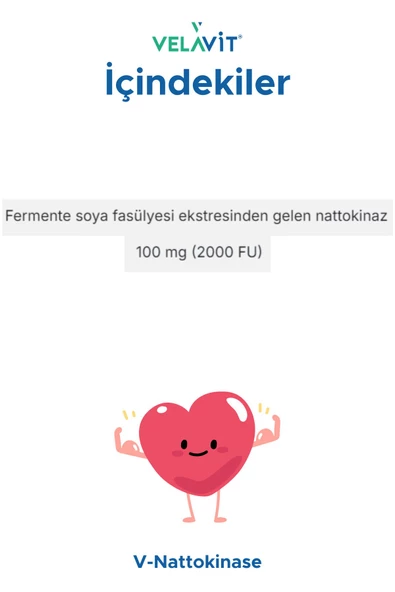 Velavit V-Nattokinase 30 Veg Kapsül - 2
