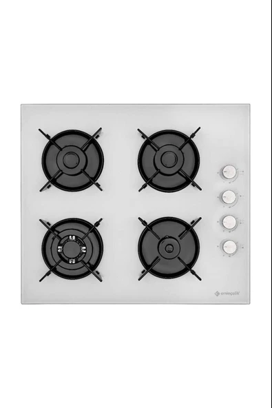 EMİNÇELİK EC-AH 1240 SW WG 60 ANKASTRE GÖMMELİ BEYAZ CAM OCAK WORKLU SANCAK ALİMER - 2