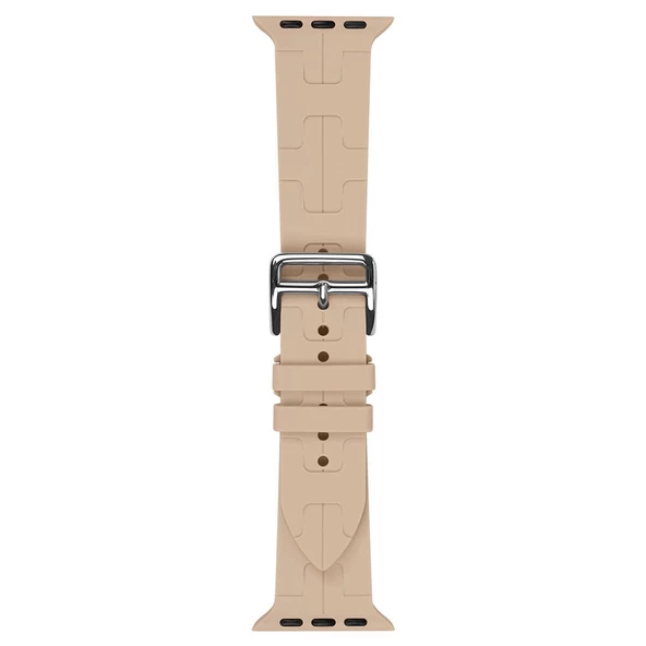 Apple Watch Ultra Ultra 2 49mm KRD-92  Metal Tokalı Silikon Kordon - Resim 5