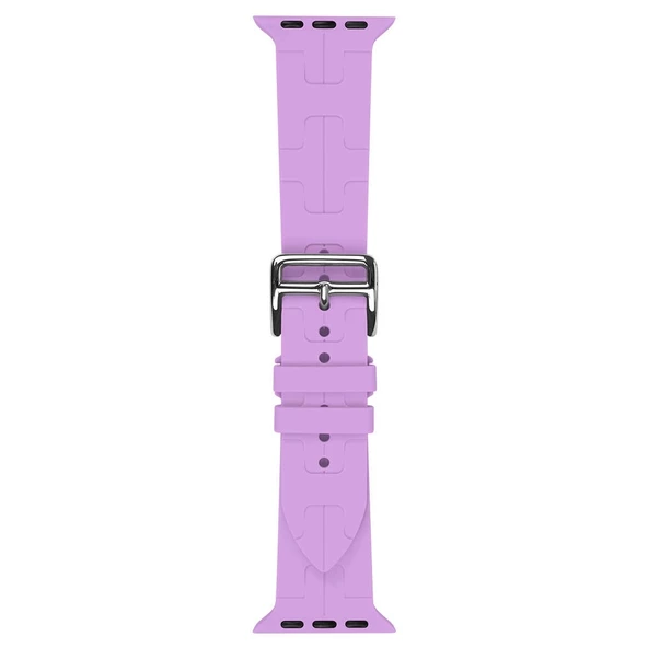 Apple Watch 10 42mm KRD-92 Hermes Silikon Kordon - 9