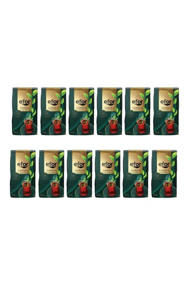 EFOR ÇAY Efor Çamlıca Siyah Dökme Çay 1.000 Gr X 12 Adet - 2