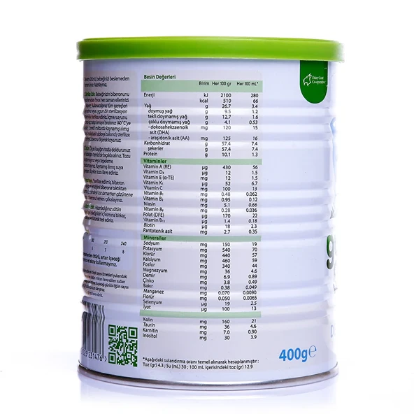 Nessiworld  Golden Goat 2 Keçi Sütlü Devam Sütü 6-12 Ay 400 Gr - 9