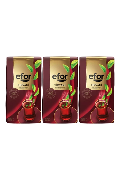 Efor Tiryaki Çay 1 Kg X 3 Adet - 3