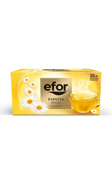 Efor Papatya Bardak Poşet Bitki ve Meyve Çayı - 20'li - 2
