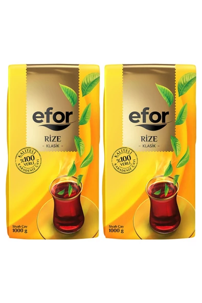 Efor Klasik Rize Çay 1 Kg 2li Set - Dökme Siyah Rize Çayı - 2