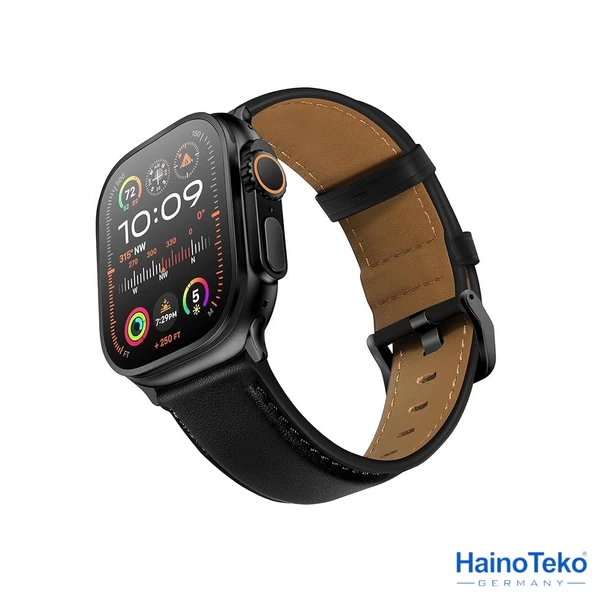 Haino Teko Watch Ultra 2 Amoled Ekran WaterProof 3 Kordonlu Akıllı Saat 1Gb Hafıza Titanyum Siyah - 3