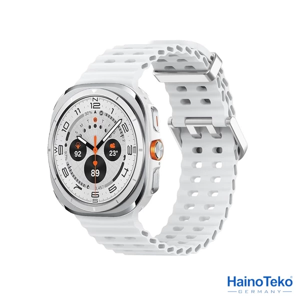 Haino Teko Watch Ultra Amoled Ekran WaterProof Akıllı Saat 3 Kordonlu Titanyum Gümüş 47mm - 2