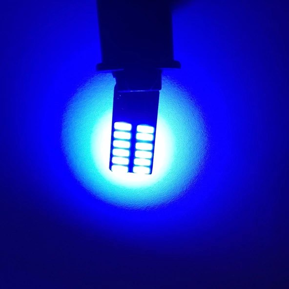 Süper Mavi T10 Led 24 Smd Canbus Güçlü Led Işık