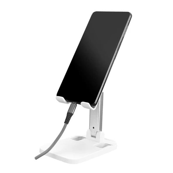 Addison ADS-110 Universal Ayarlanabilir Masa Üstü Beyaz Telefon Tutucu - 2