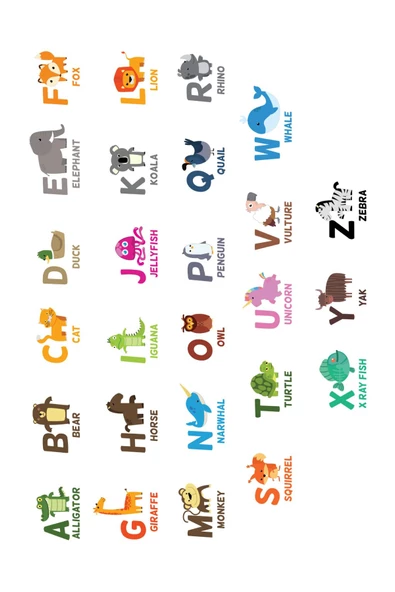 İngilizce Alfabe, I?ngilizce Öğreniyorum, English Alphabet, Akıllı Sihirli Kağıt, Eğitici Oyuncak - 2
